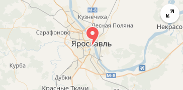 Карта города Ярославль